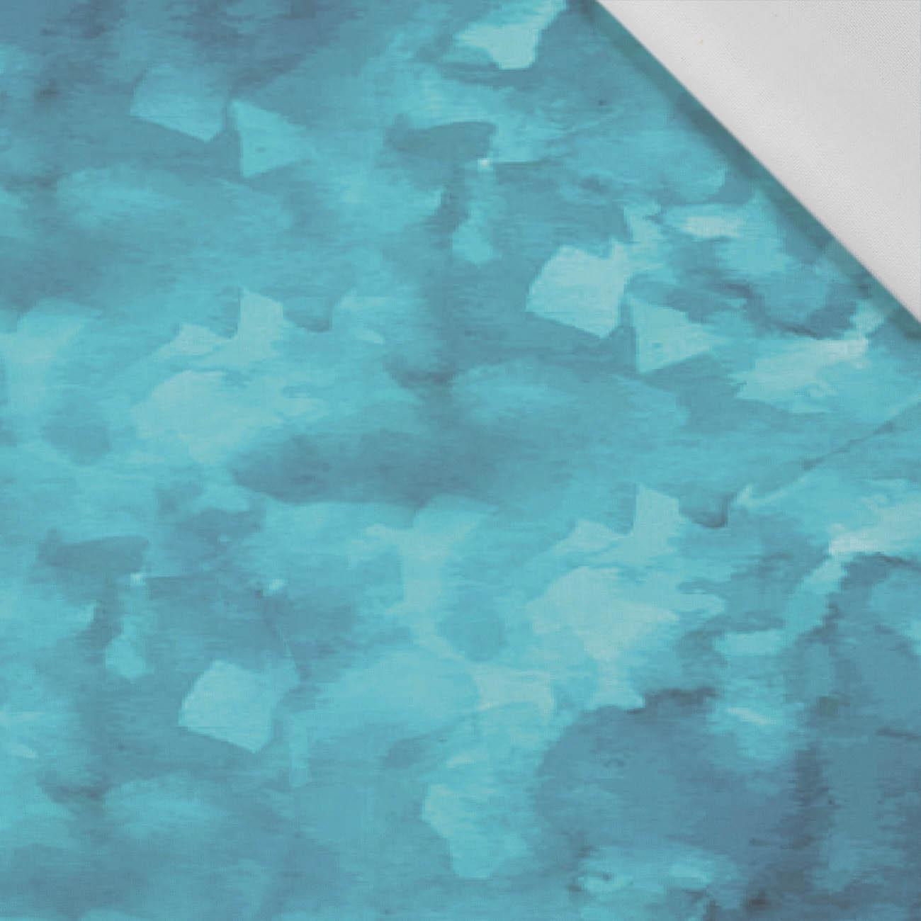 CAMOUFLAGE pat. 2 / sea blue - Cotton woven fabric