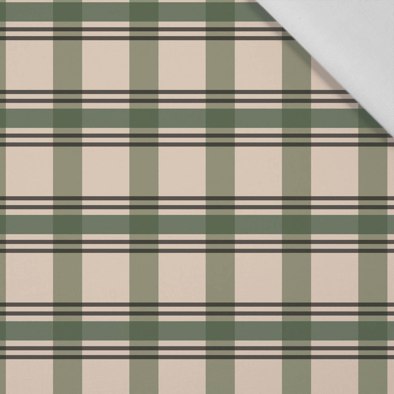 CHECK PAT.4 / green - Cotton woven fabric