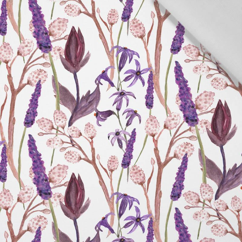LAVENDER pat. 2 (BLOOMING MEADOW) - Cotton woven fabric