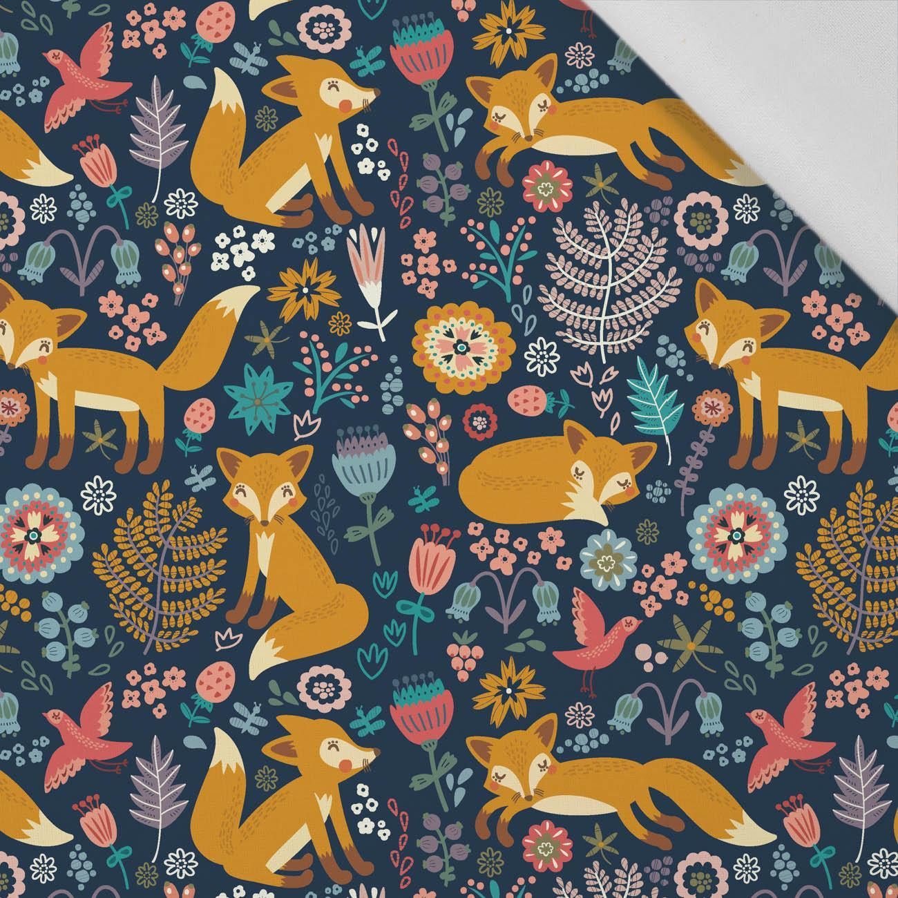 100CM FOXES IN THE FORREST - Cotton woven fabric