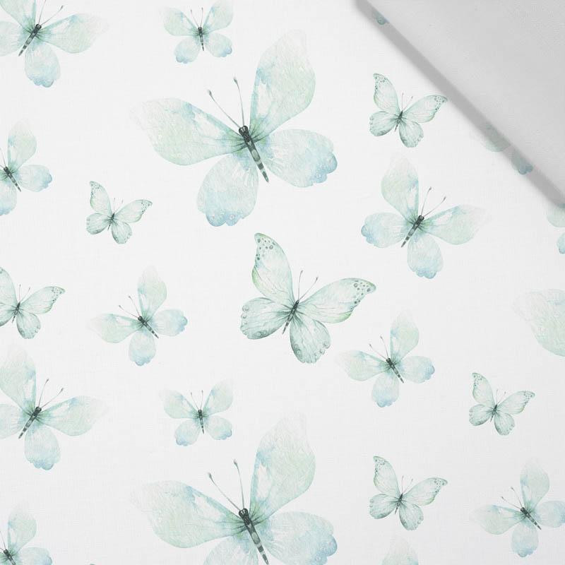 BUTTERFLIES PAT. 2 (WATER-COLOR BUTTERFLIES) - Cotton woven fabric