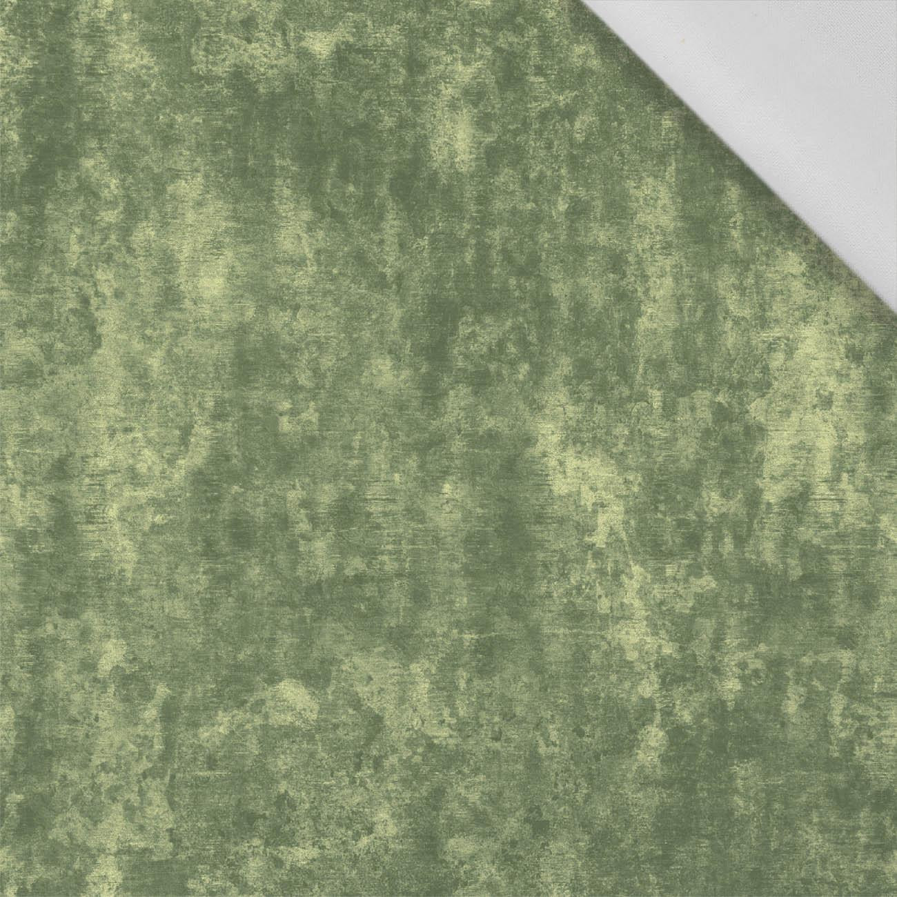 GRUNGE (olive) - Cotton woven fabric