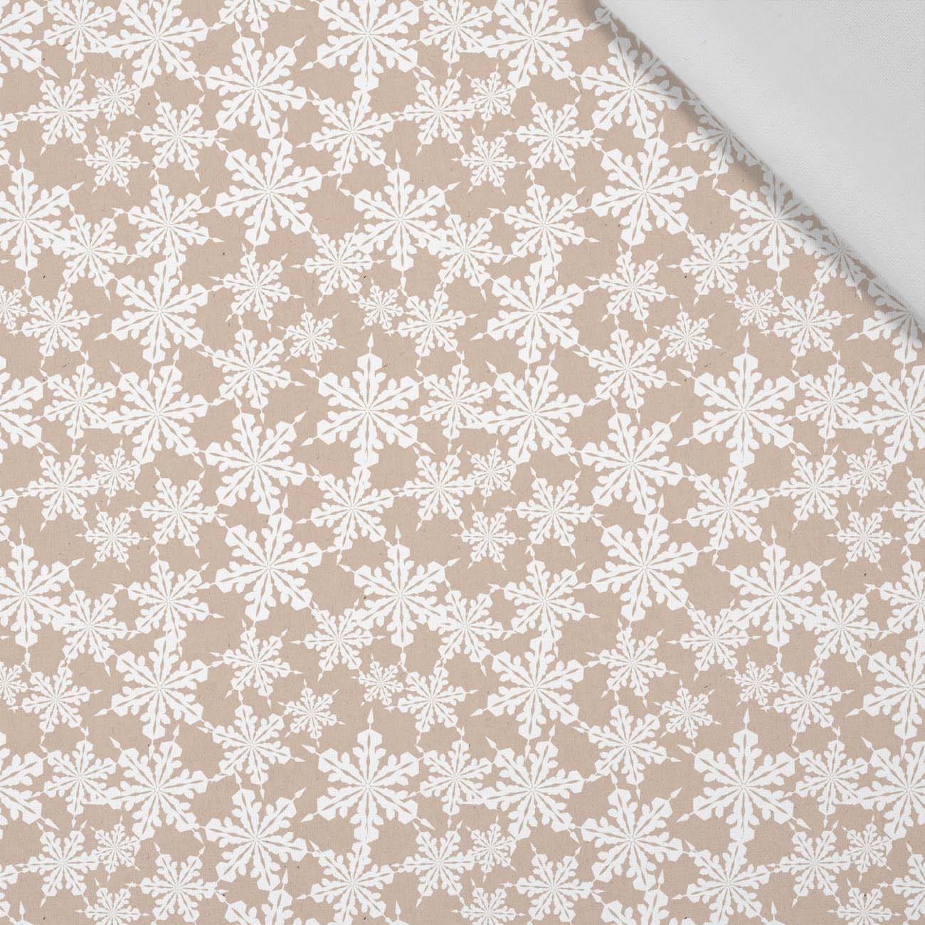 PAPER SNOWFLAKES (WHITE CHRISTMAS) - Cotton woven fabric