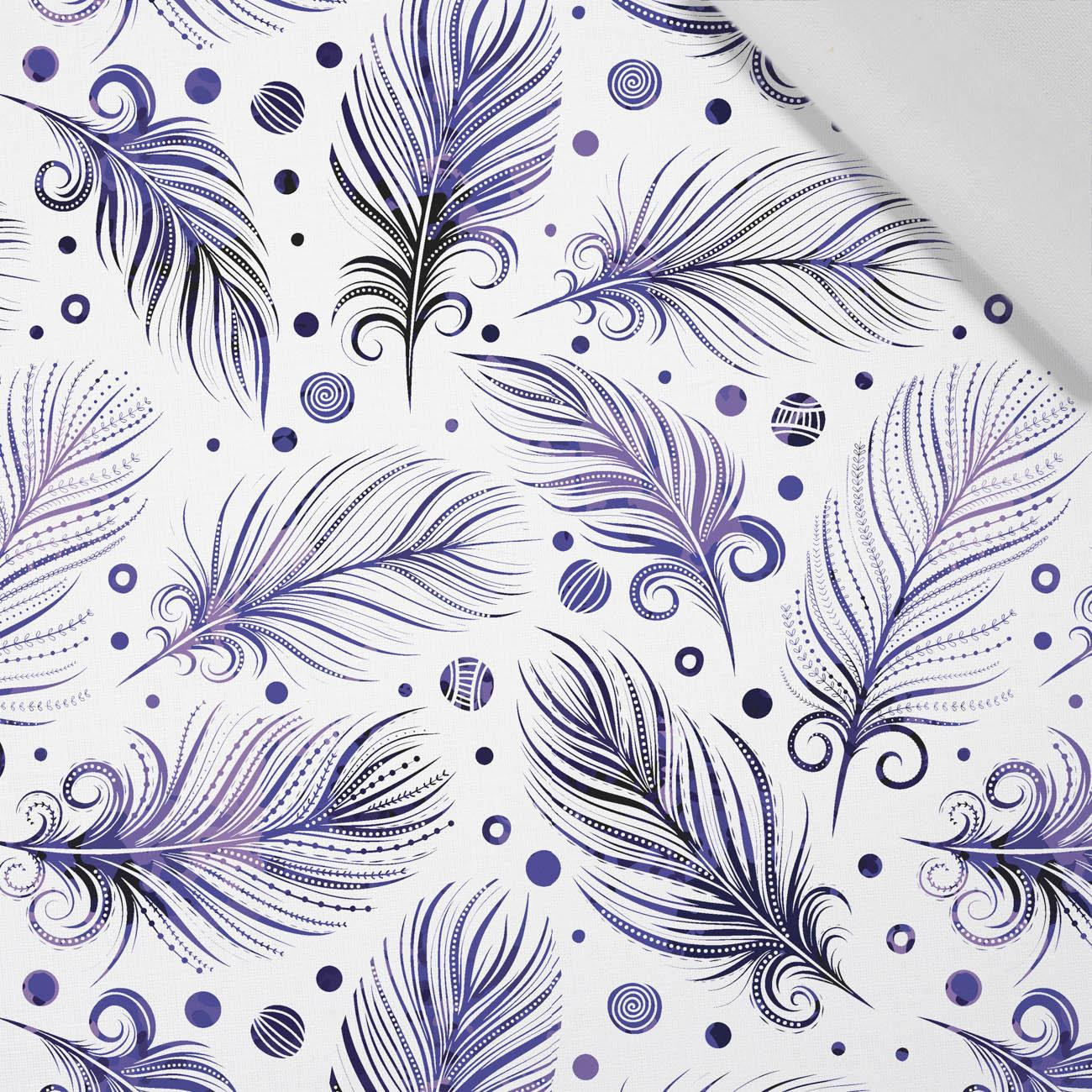 FEATHERS (Very Peri) - Cotton woven fabric