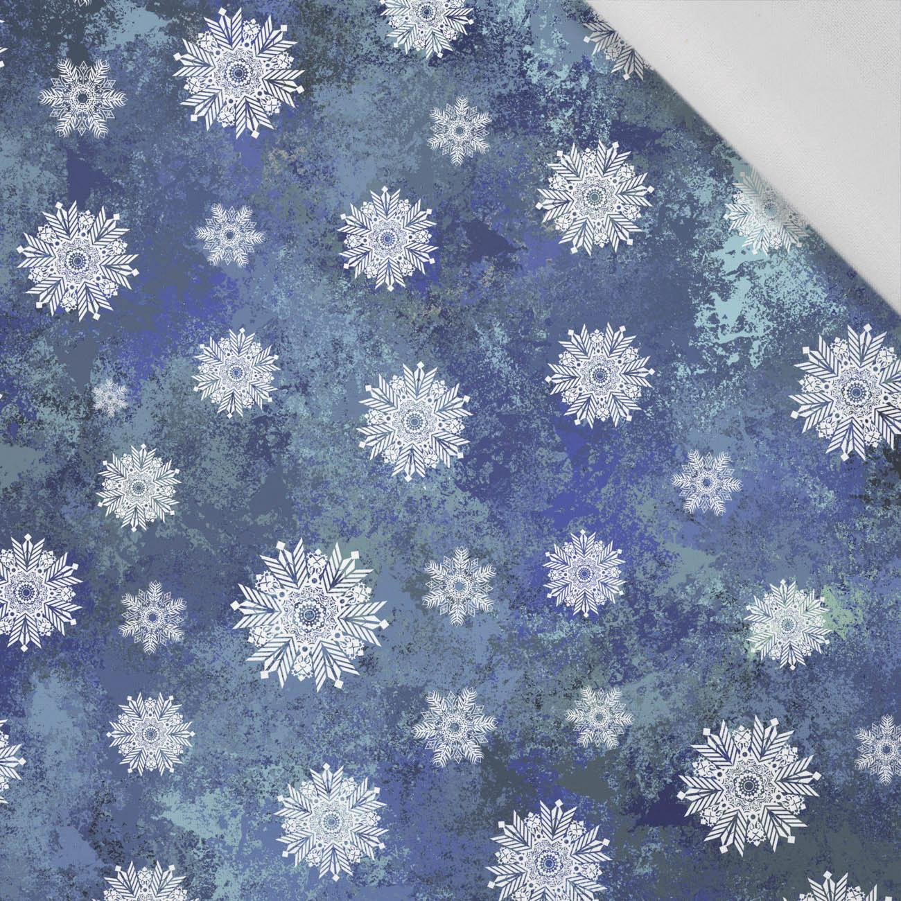 SNOWFLAKES PAT. 2 (WINTER IS COMING) - Cotton woven fabric