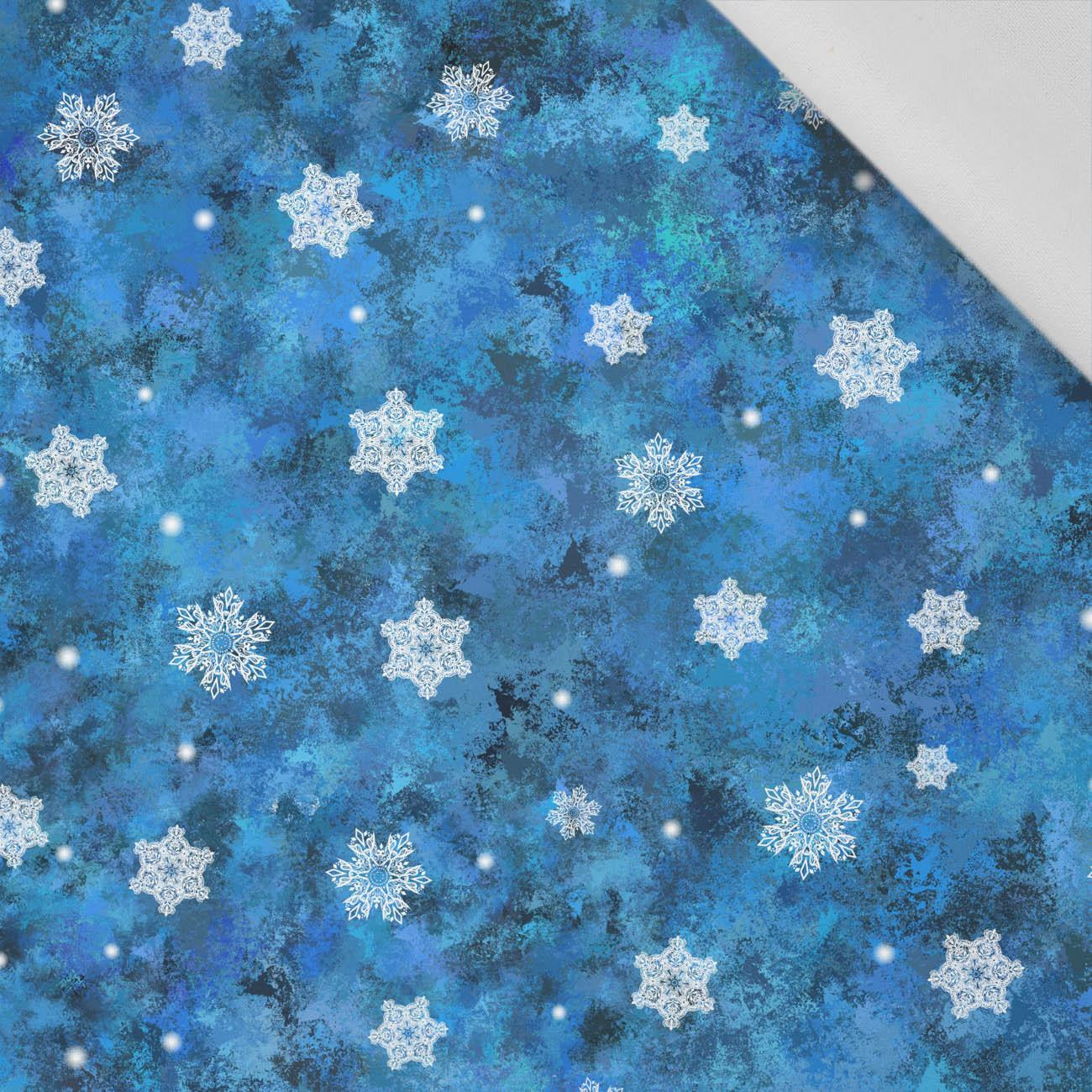 SNOWFLAKES PAT. 3 (WINTER IS COMING) - Cotton woven fabric