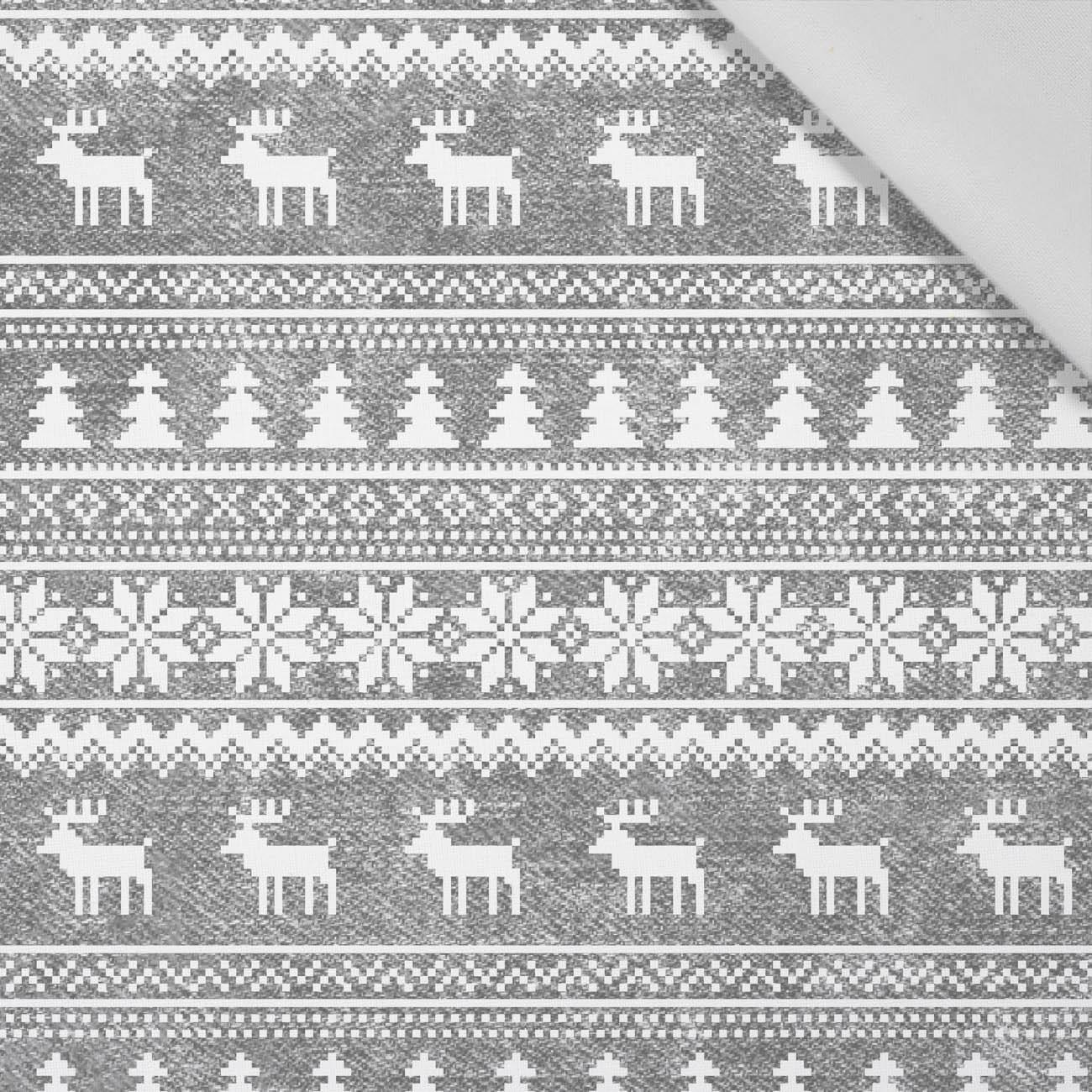 REINDEERS PAT. 2 / ACID WASH GREY - Cotton woven fabric