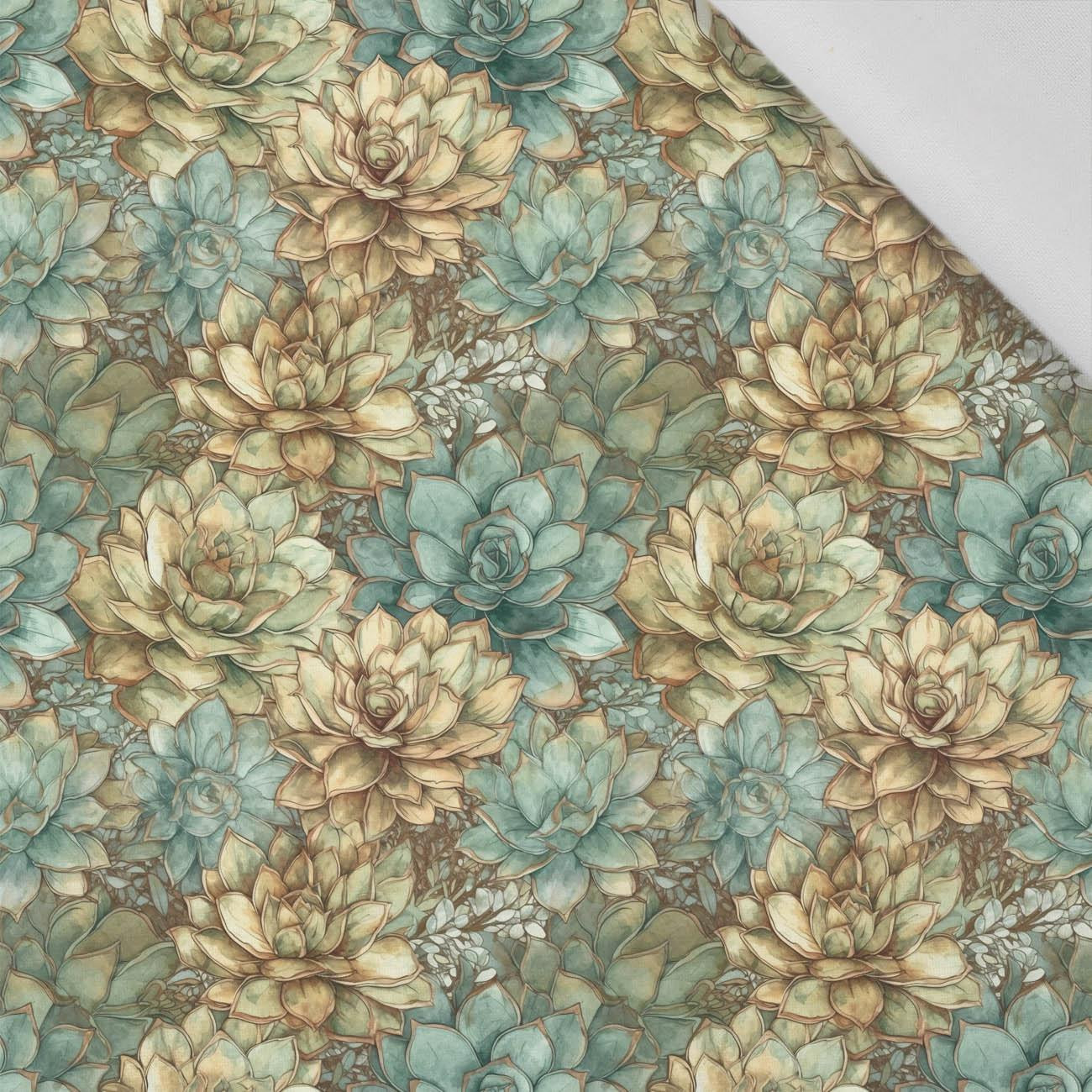 SUCCULENT PLANTS PAT. 2 - Cotton woven fabric