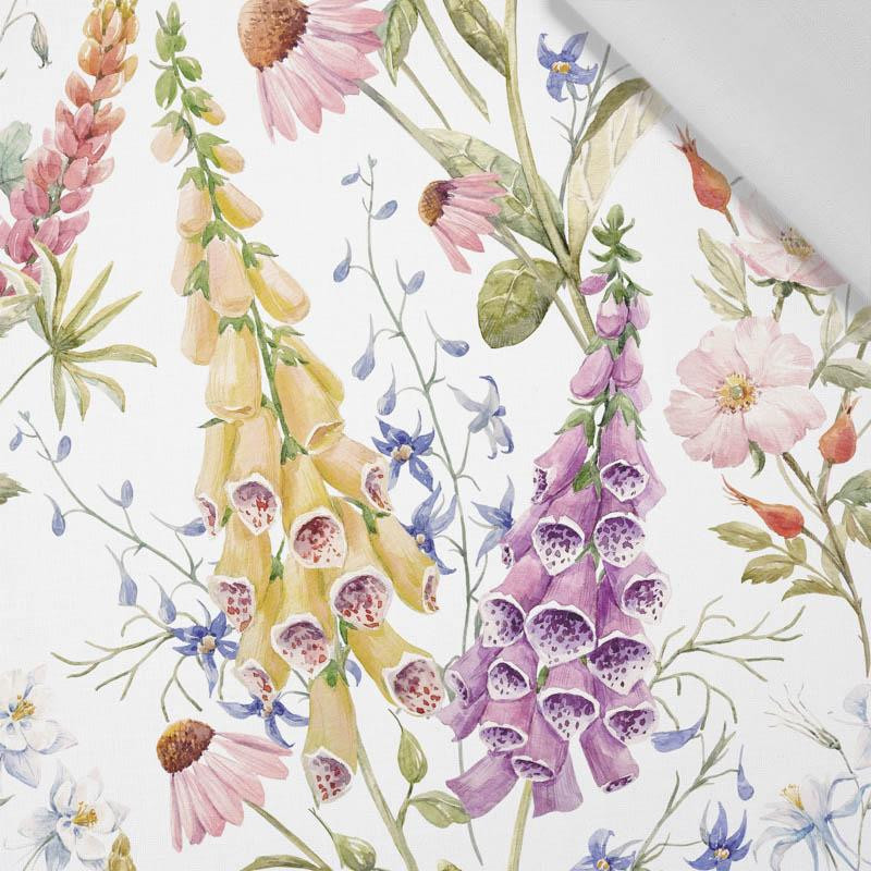 FLOWERS / bellflowers - Cotton woven fabric