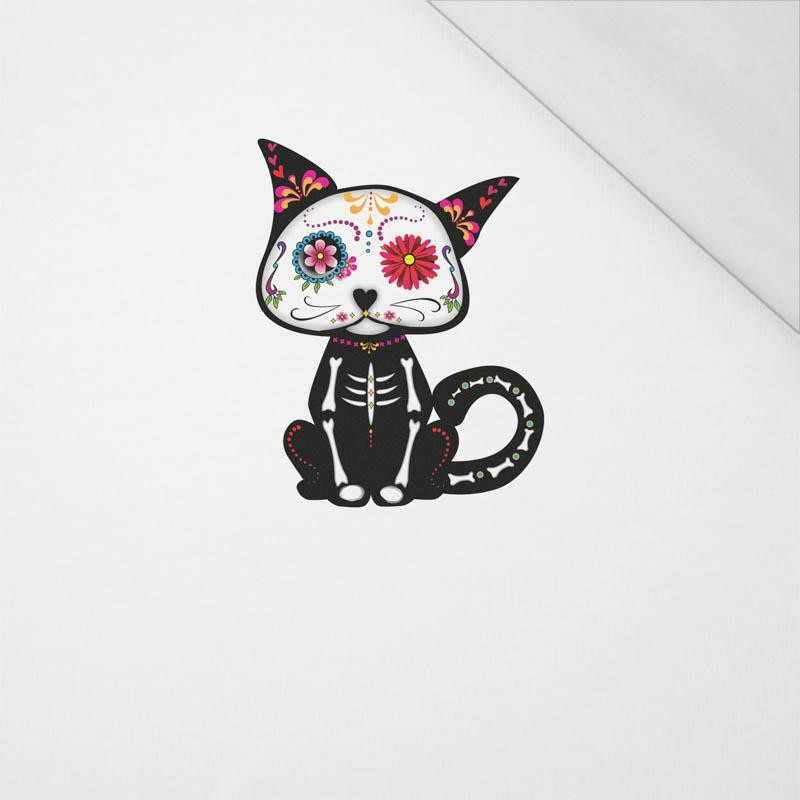 CAT FALCO (DIA DE LOS MUERTOS) - SINGLE JERSEY PANEL 50cm x 60cm