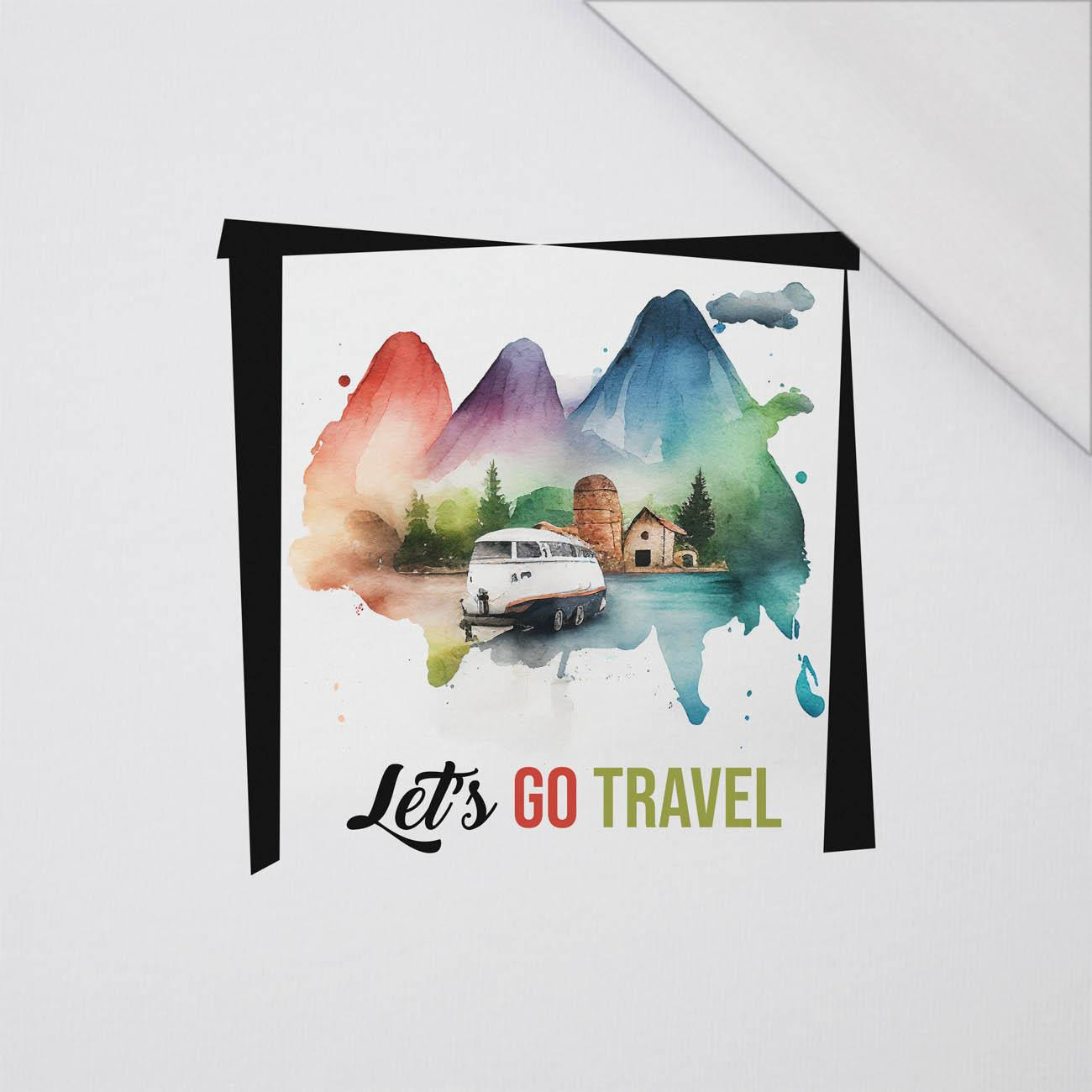 LET'S GO TRAVEL - panel (75cm x 80cm) SINGLE JERSEY PANEL