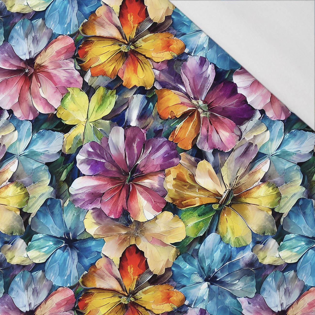 100cm WATER-COLOR FLOWERS pat. 8 - single jersey 