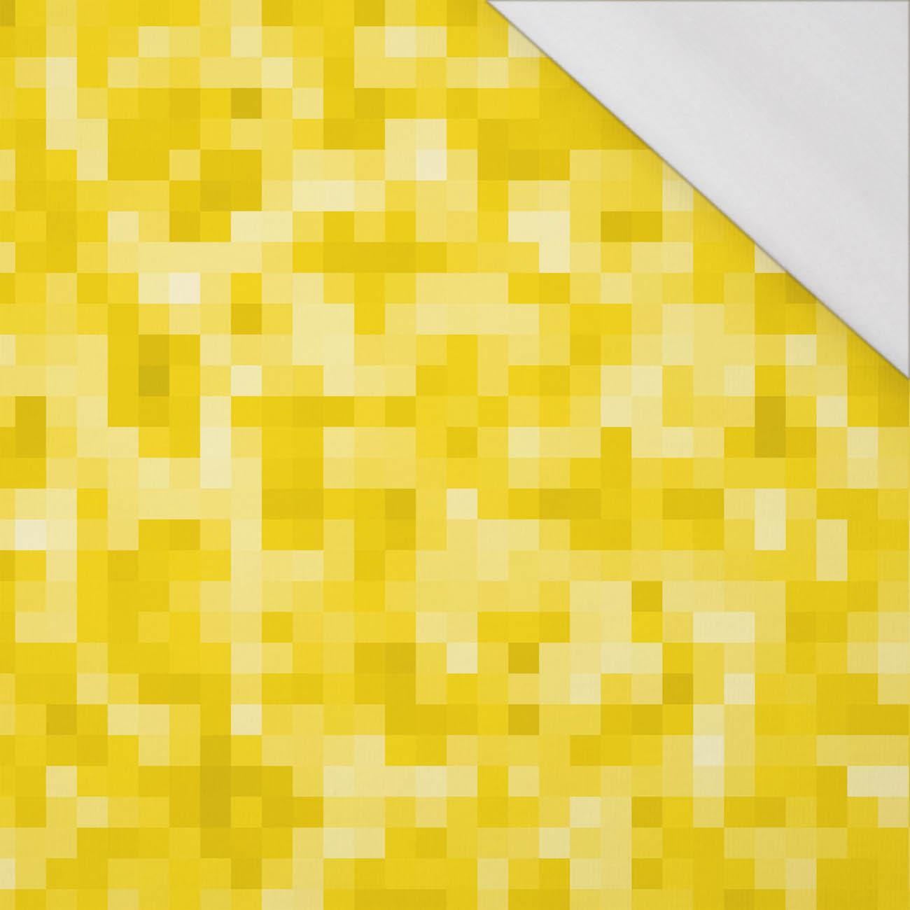 PIXELS pat. 2 / lemon - single jersey with elastane 