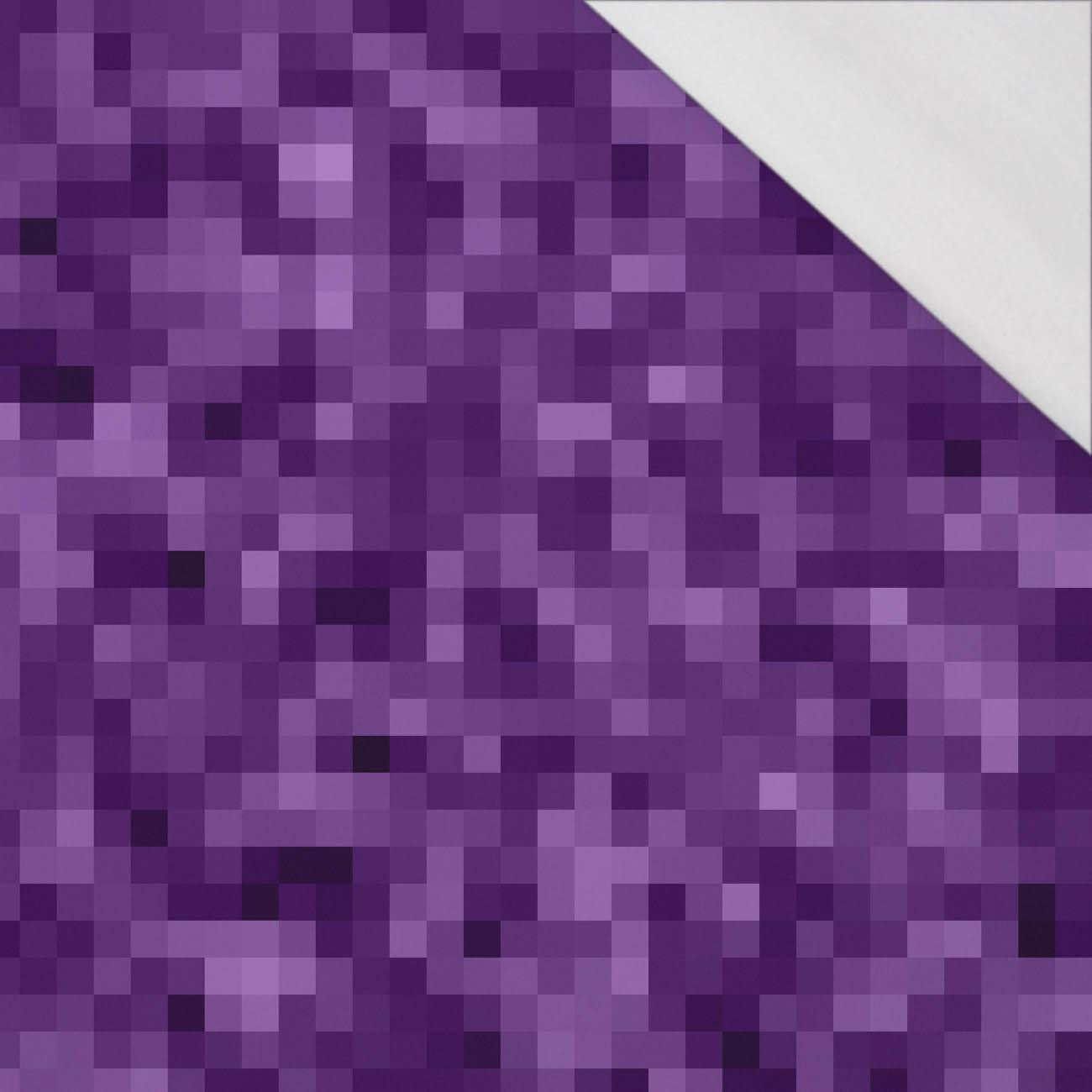 PIXELS pat. 2 / violet - single jersey with elastane 