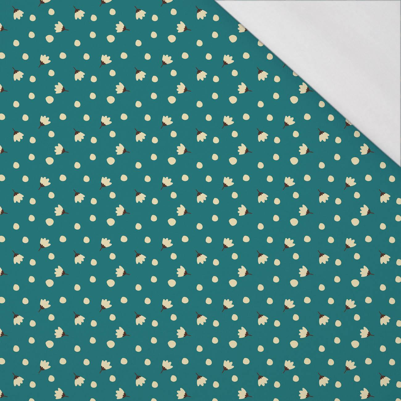 SMALL FLOWERS AND POLKA DOTS - single jersey with elastane 