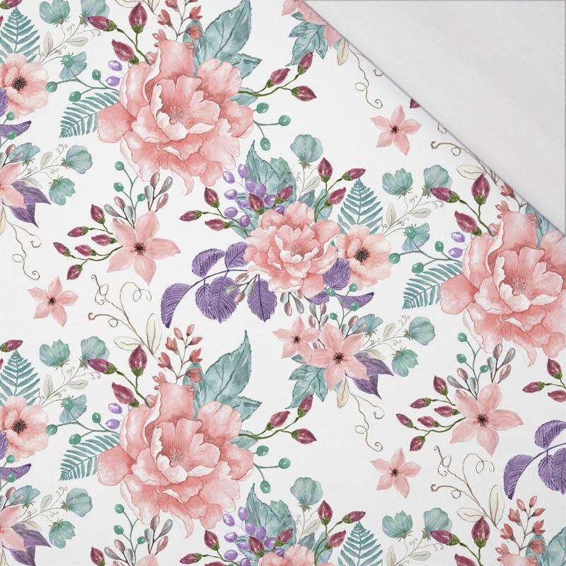 WILD ROSE FLOWERS PAT. 1 (BLOOMING MEADOW) - single jersey with elastane 