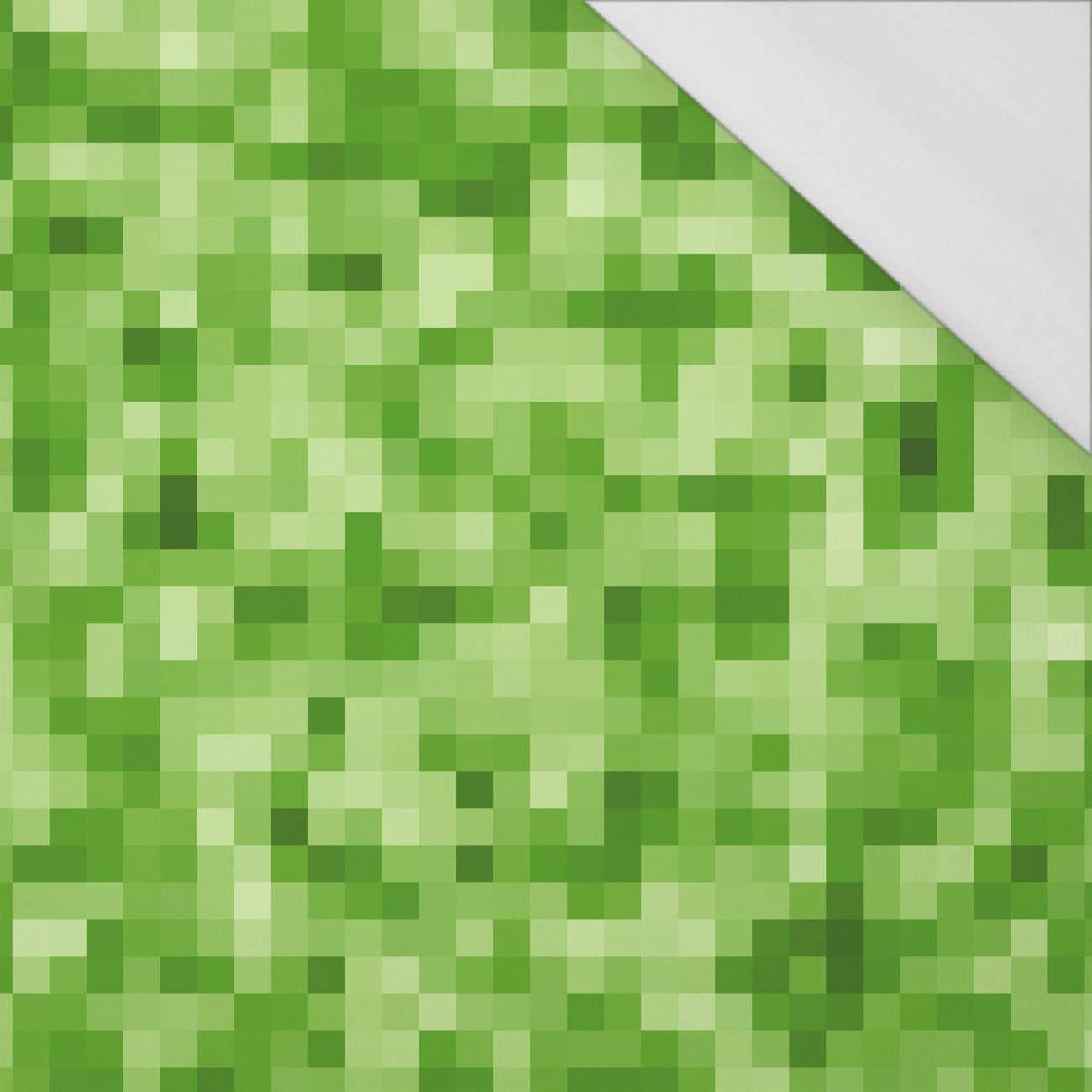 PIXELS pat. 2 / lime - single jersey with elastane 