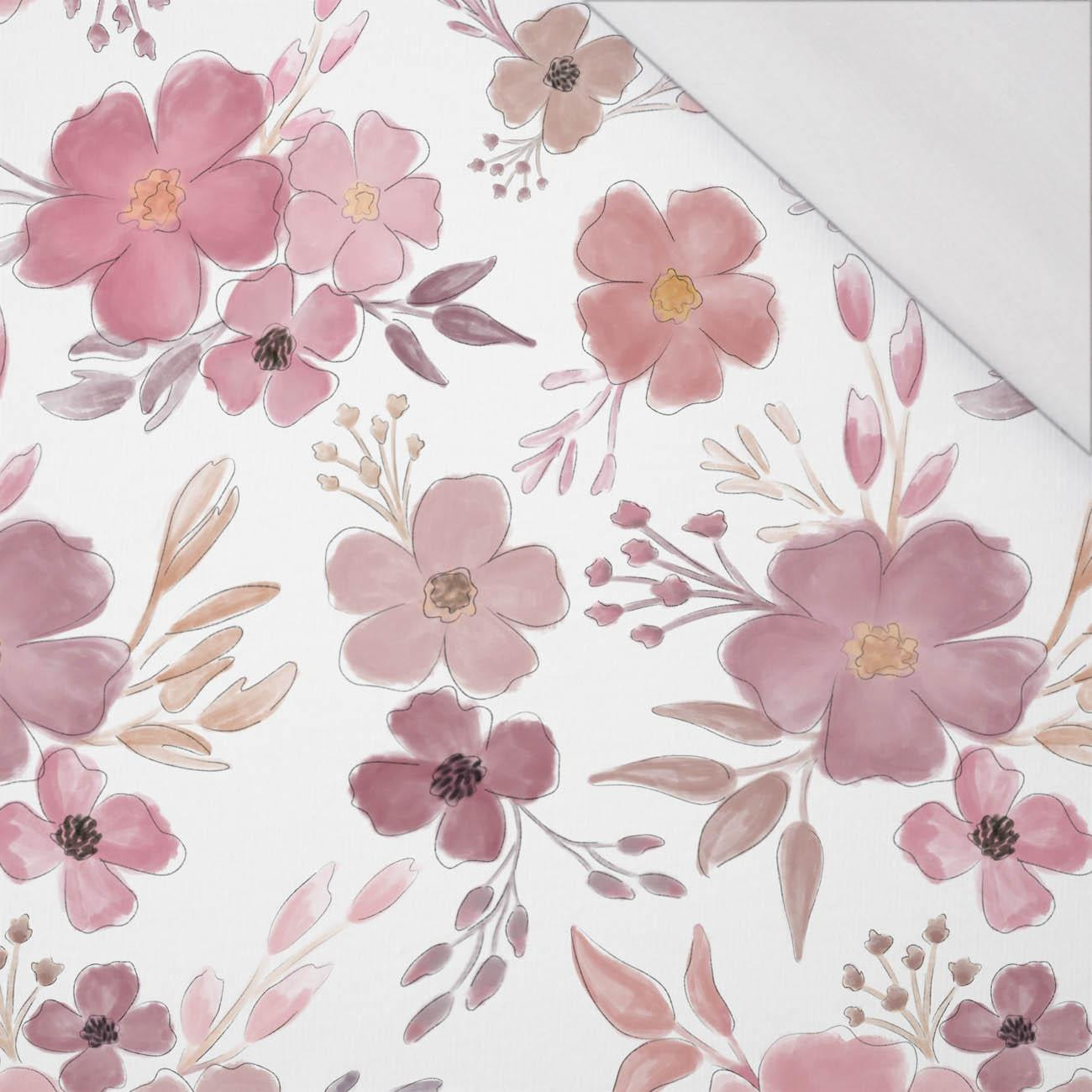 PAINTED FLOWERS pat. 1 - single jersey with elastane 