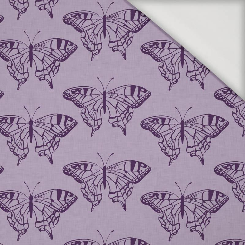 BUTTERFLIES / purple (PURPLE BUTTERFLIES) - single jersey with elastane 