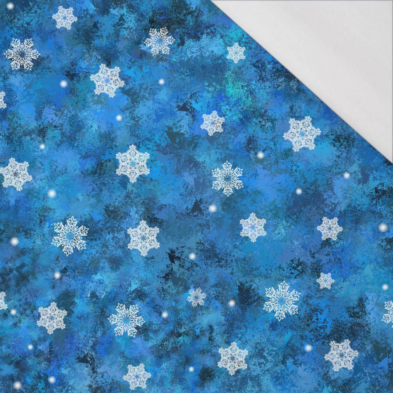 SNOWFLAKES PAT. 3 (WINTER IS COMING) - single jersey with elastane 