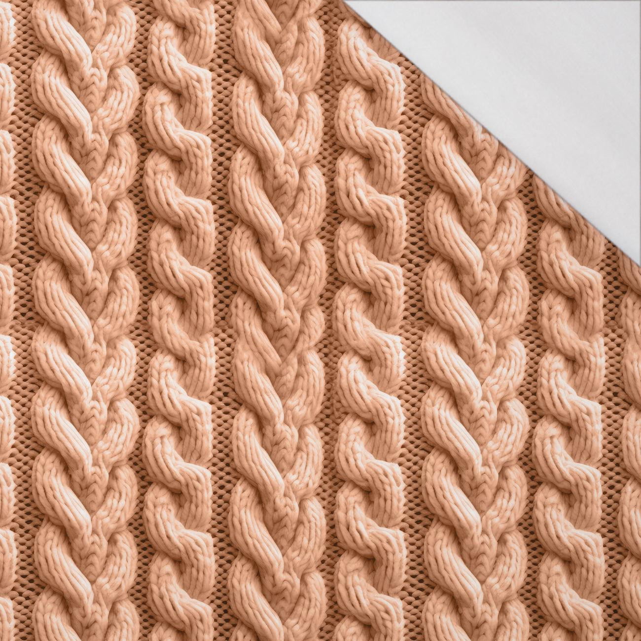 IMITATION SWEATER PAT. 4 / peach fuzz  - single jersey 