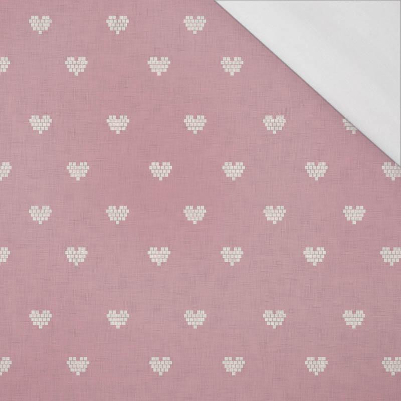 HEARTS / (acid) pink (NORWEGIAN PATTERNS) - single jersey with elastane 