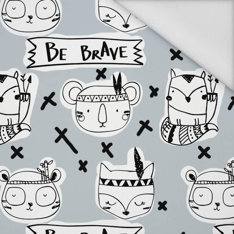 BE BRAVE /  BOHO (SCHOOL DRAWINGS) - Waterproof woven fabric