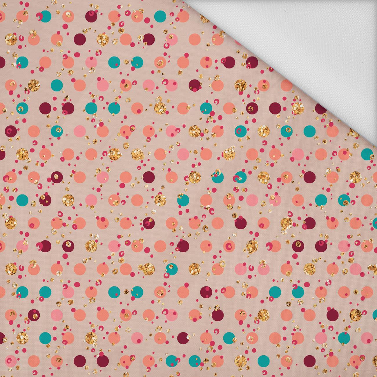 GLITTER DOTS (GLITTER AUTUMN) - Waterproof woven fabric