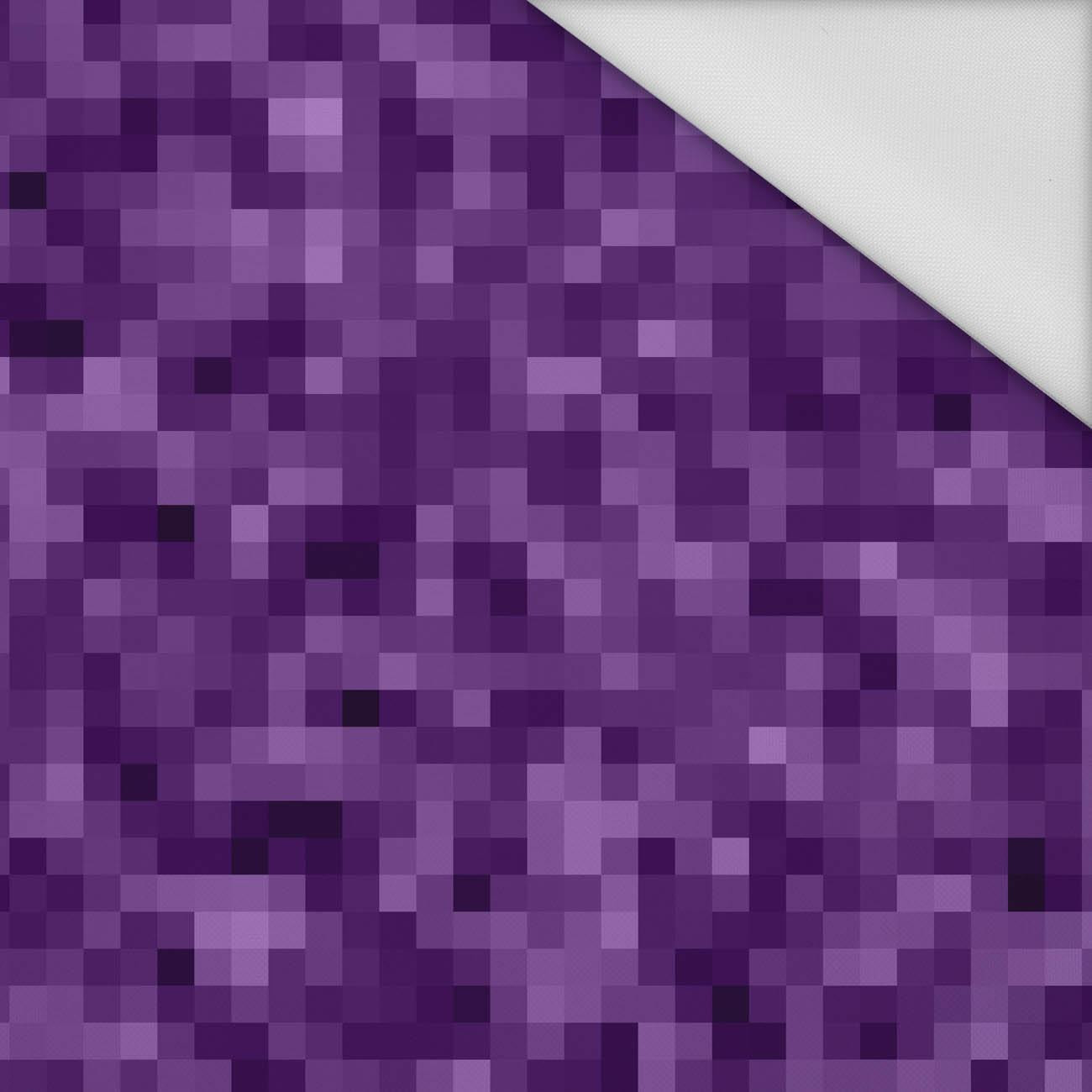 PIXELS pat. 2 / violet - Waterproof woven fabric