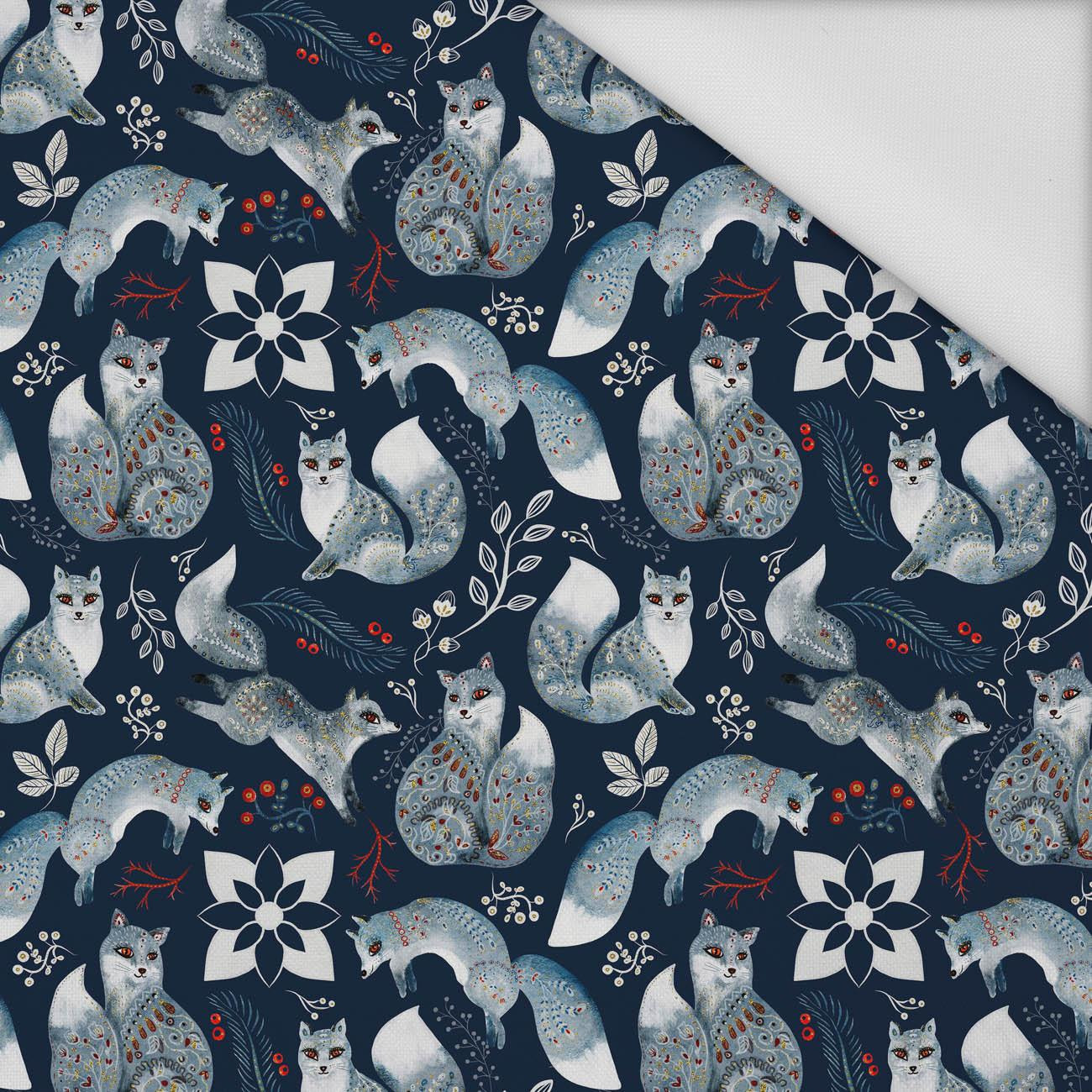 FOLK FOXES (FOLK FOREST) - Waterproof woven fabric