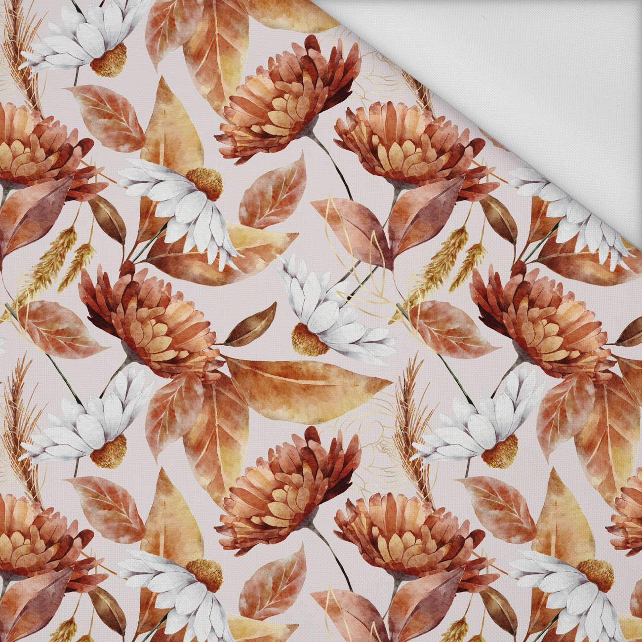 GOLDEN GARDEN pat. 3 (COLORFUL AUTUMN) - Waterproof woven fabric