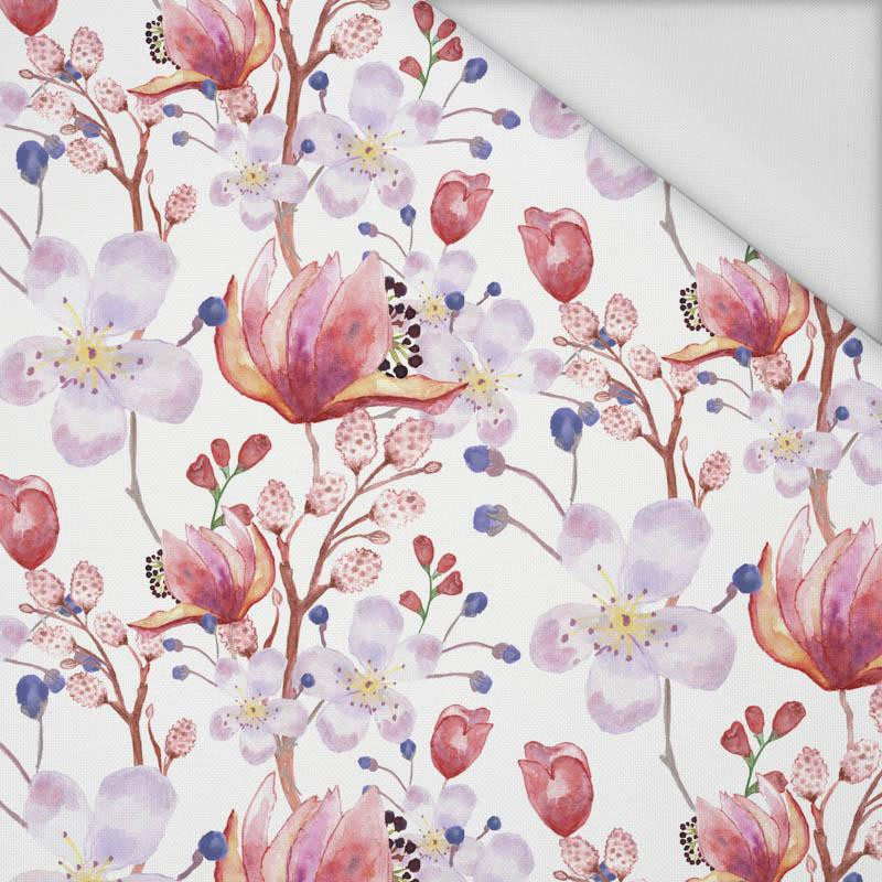 APPLE BLOSSOM AND MAGNOLIAS PAT. 2 (BLOOMING MEADOW) - Waterproof woven fabric