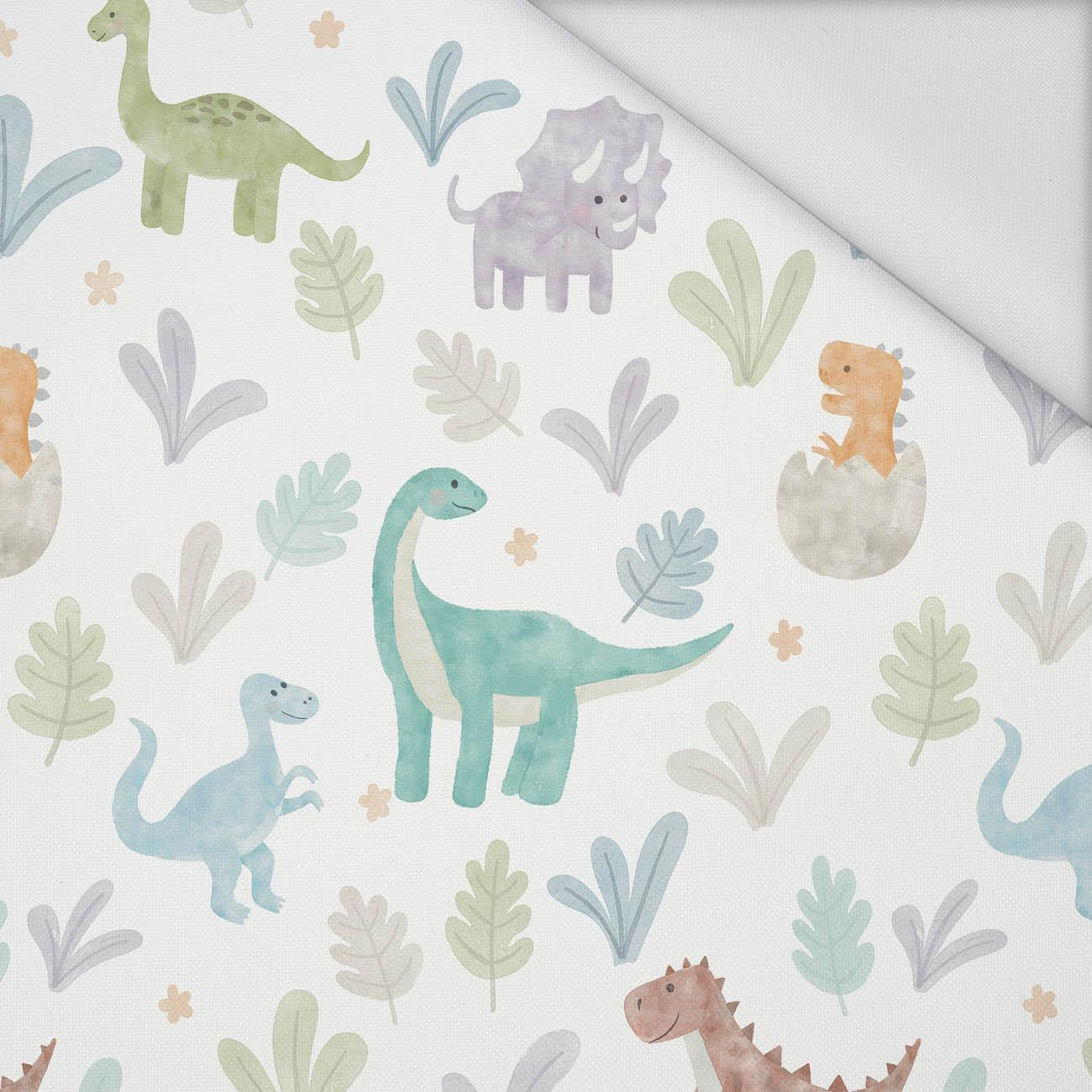 PAINTED DINOSAURS - Waterproof woven fabric