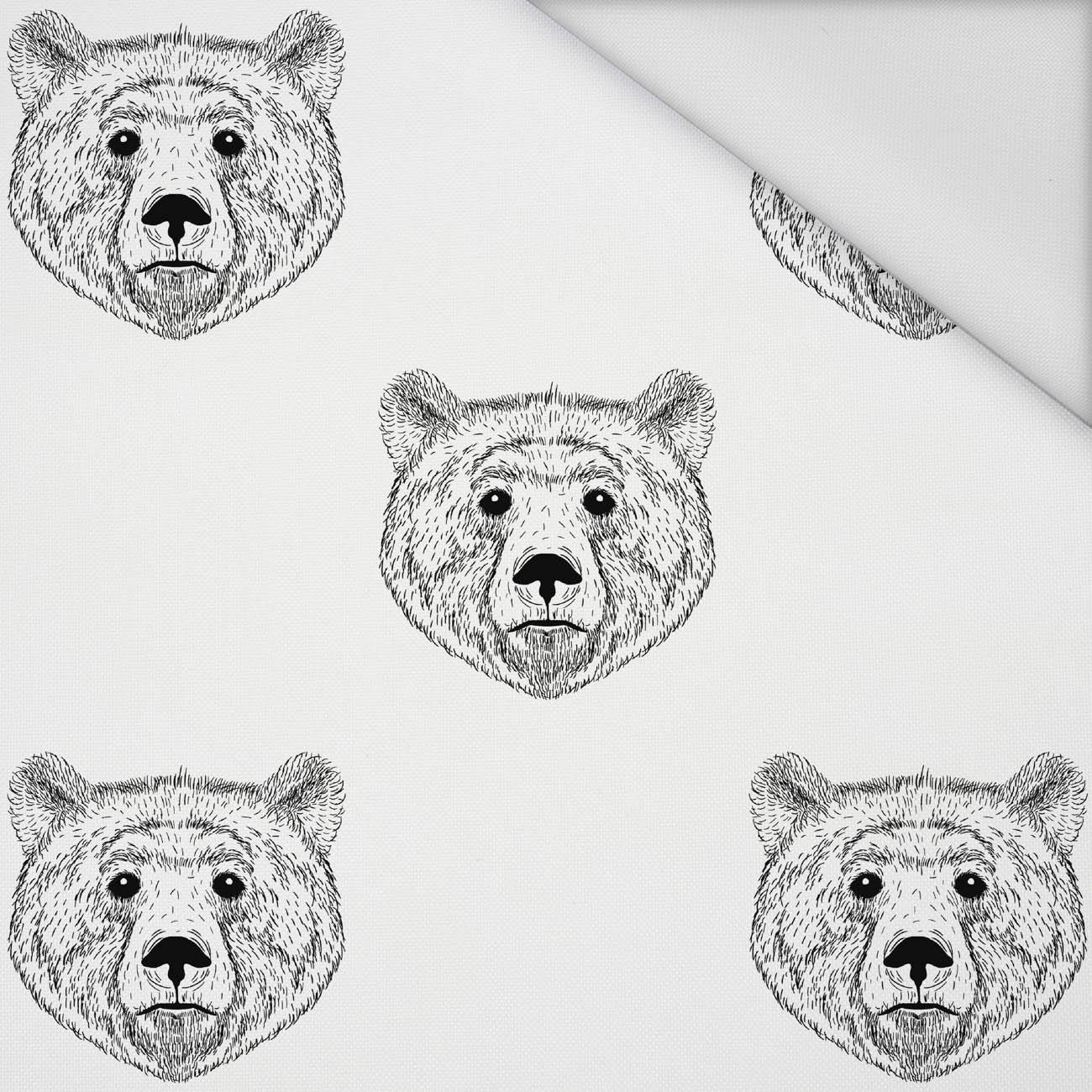 BEARS (heads) - Waterproof woven fabric