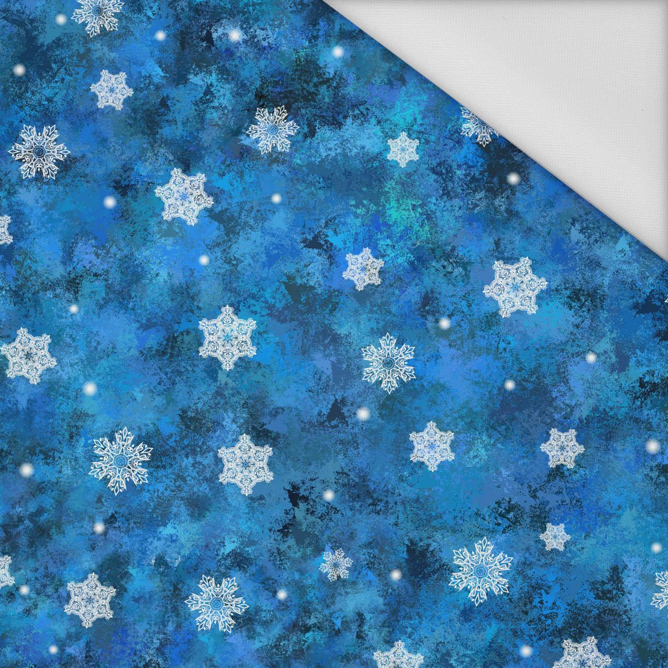 SNOWFLAKES PAT. 3 (WINTER IS COMING) - Waterproof woven fabric