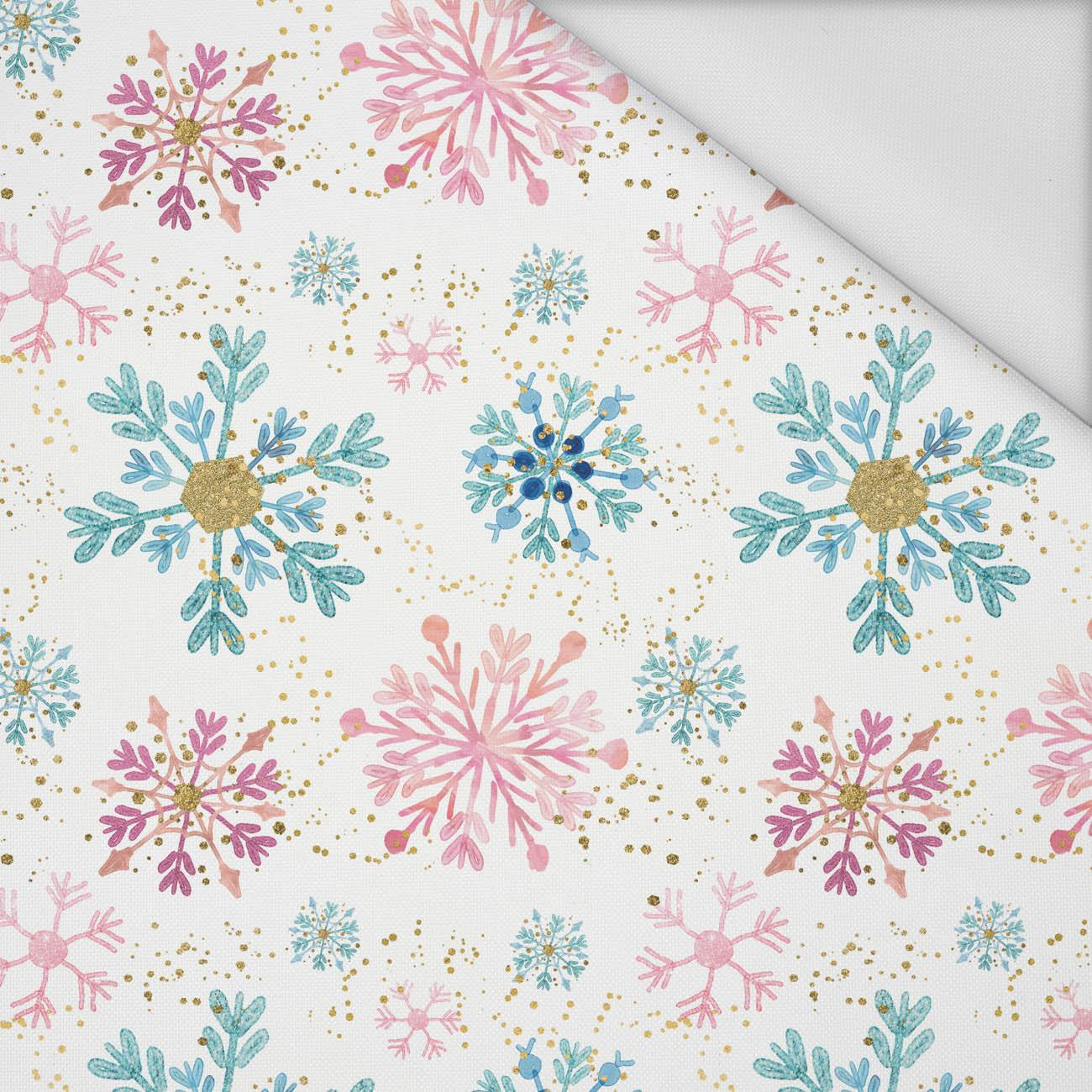 SNOWFLAKES MIX  - Waterproof woven fabric