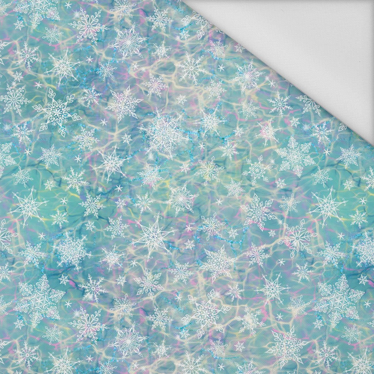 SNOWFLAKES PAT. 2 / RAINBOW OCEAN pat. 2 - Waterproof woven fabric