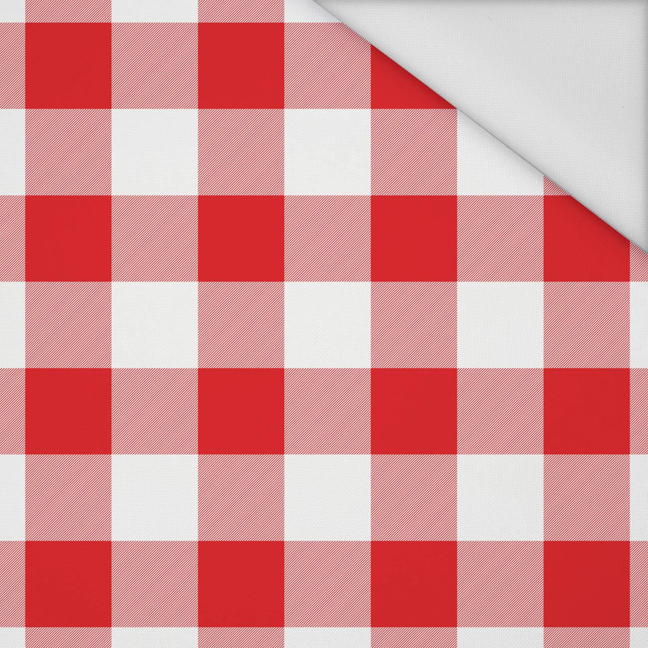 VICHY GRID RED  - Waterproof woven fabric