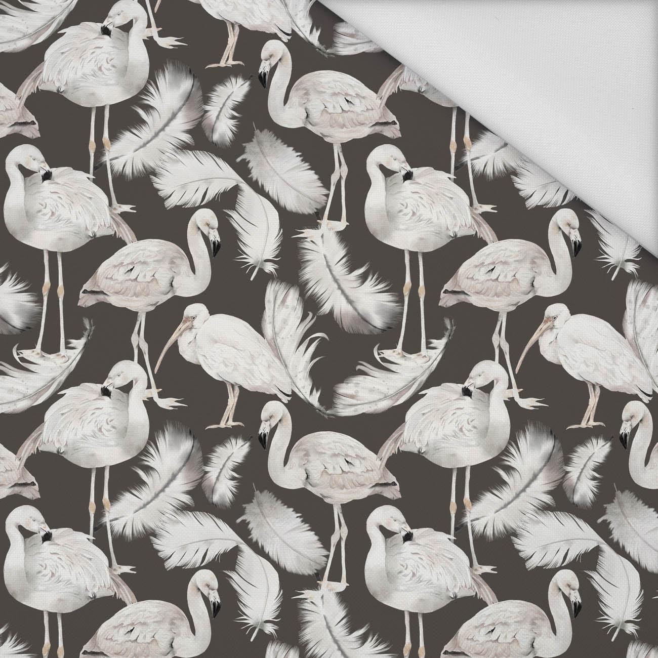 WHITE BIRDS - Waterproof woven fabric