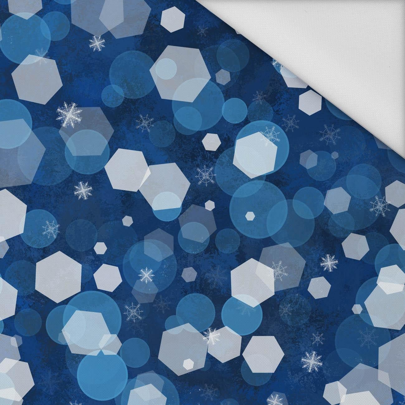 WINTER HEXAGON (WINTER IS COMING) - Waterproof woven fabric