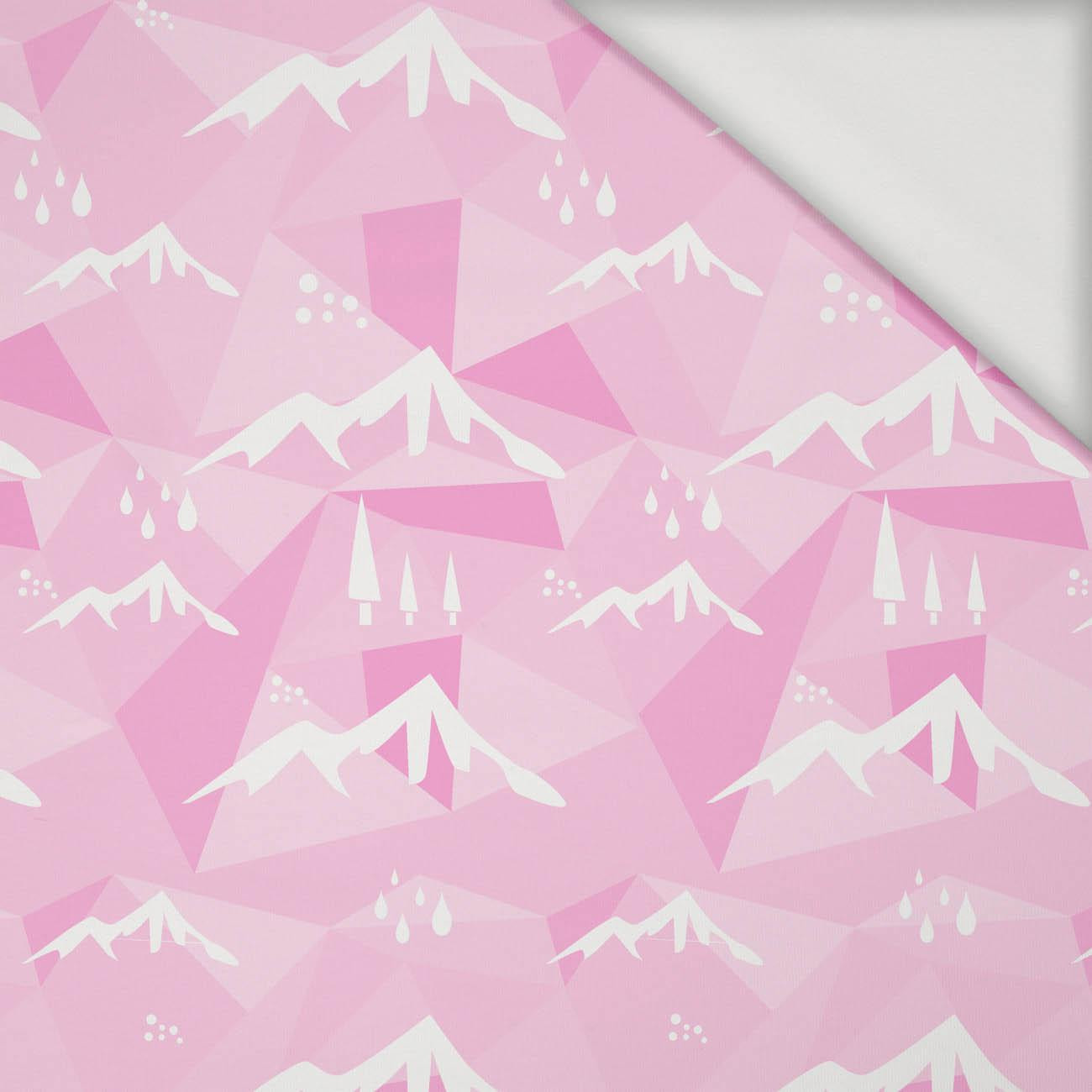 MOUNTAINS (adventure) / pink - Viscose jersey