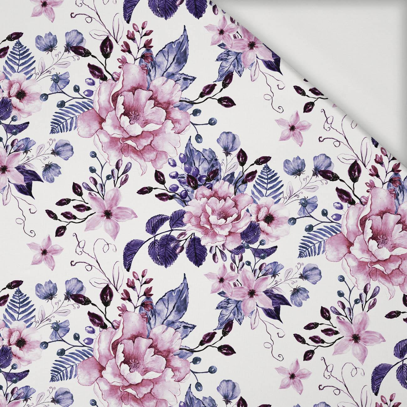 WILD ROSE FLOWERS PAT. 1 (BLOOMING MEADOW) (Very Peri) - Viscose jersey