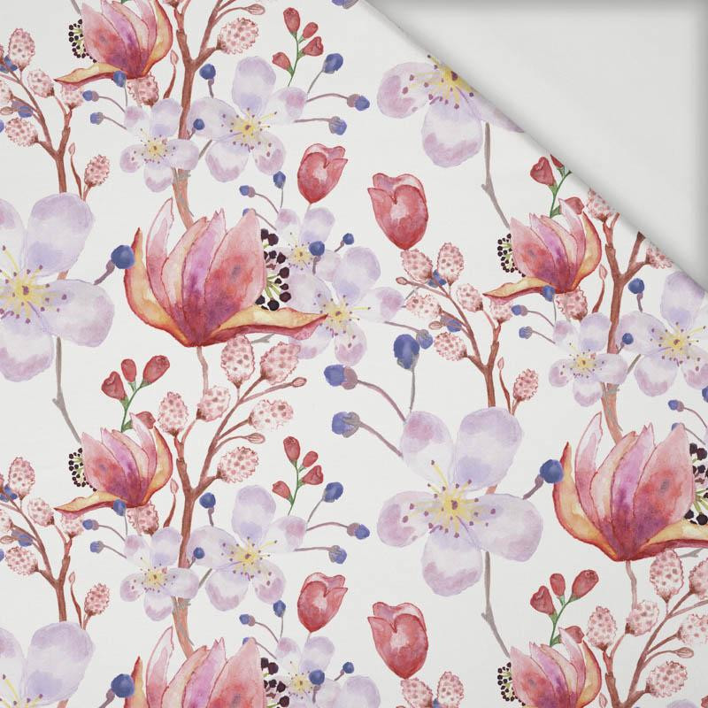 APPLE BLOSSOM AND MAGNOLIAS PAT. 2 (BLOOMING MEADOW) - Viscose jersey