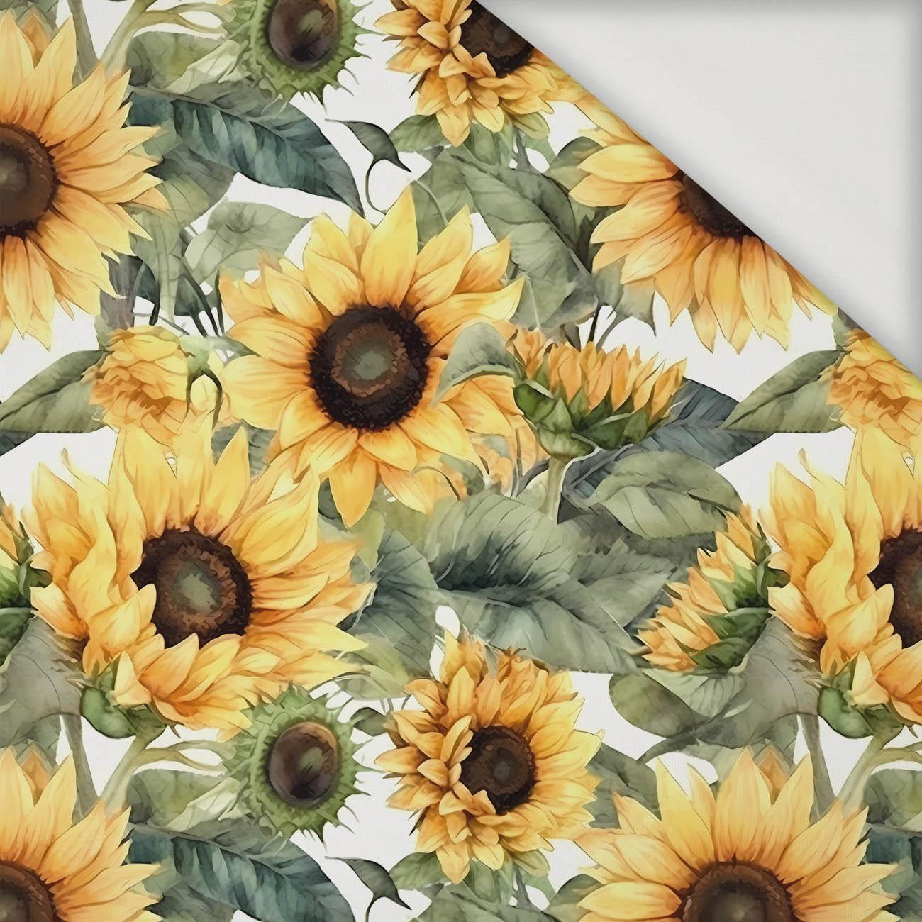 PAINTED SUNFLOWERS pat. 3 - Viscose jersey