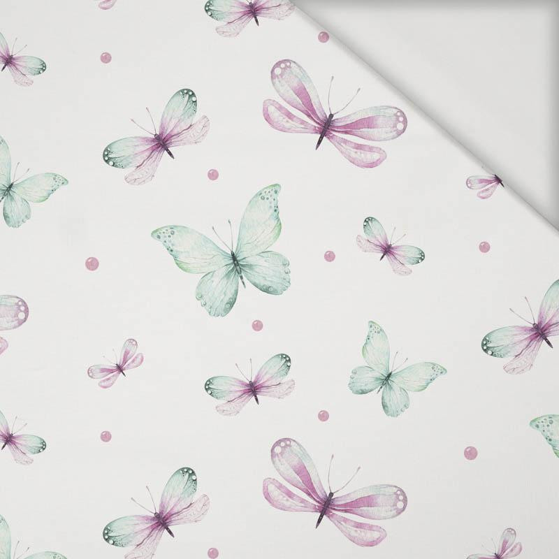 BUTTERFLIES PAT. 3 (WATER-COLOR BUTTERFLIES) - Viscose jersey