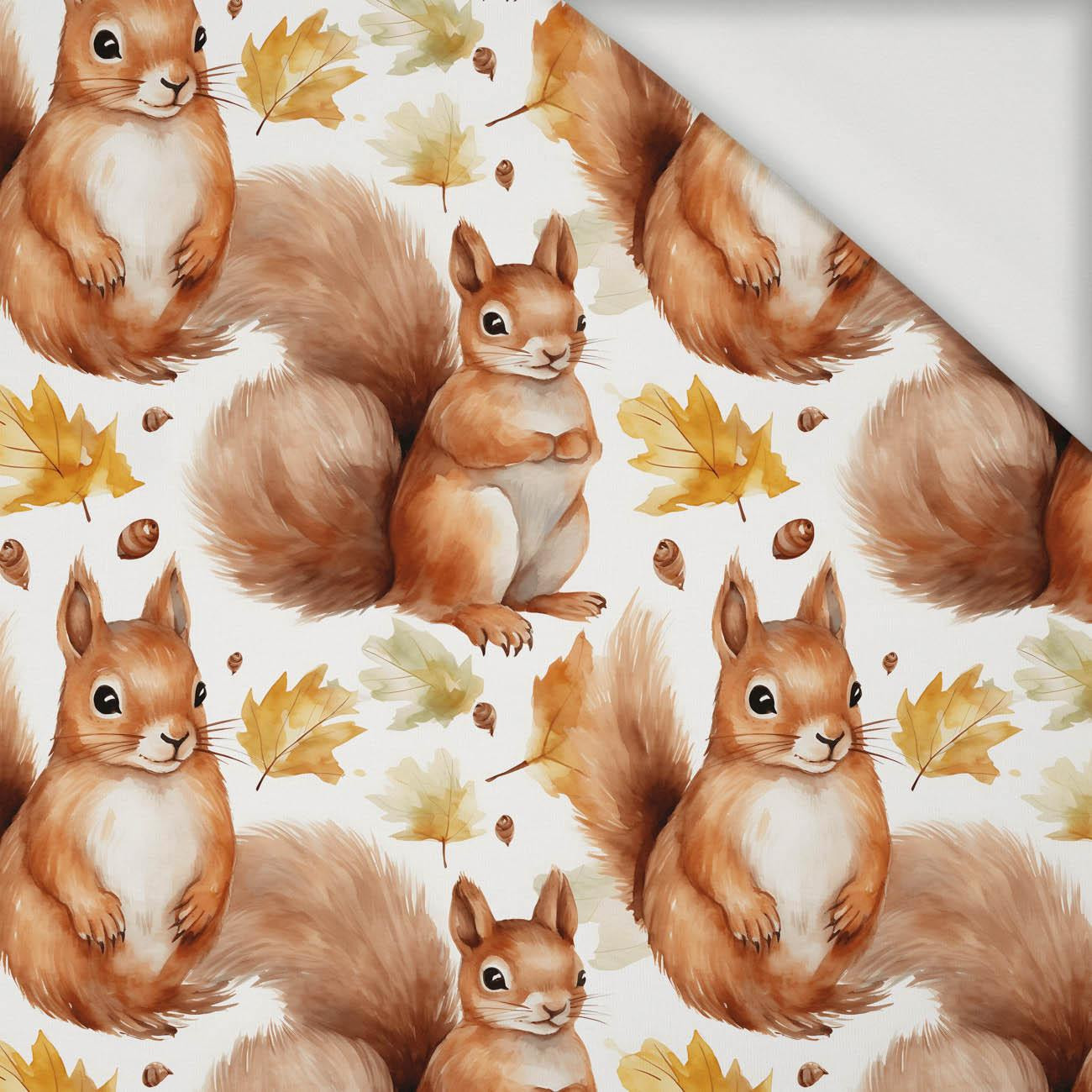 PASTEL SQUIRREL - Viscose jersey