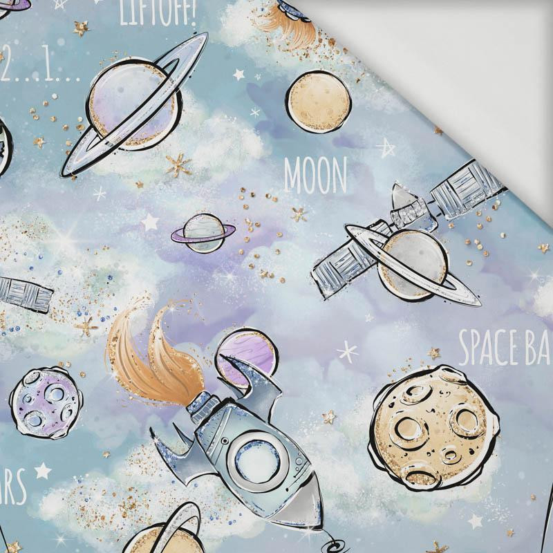 PLANETS AND ROCKETS pat. 2 (CUTIES IN THE SPACE) - Viscose jersey