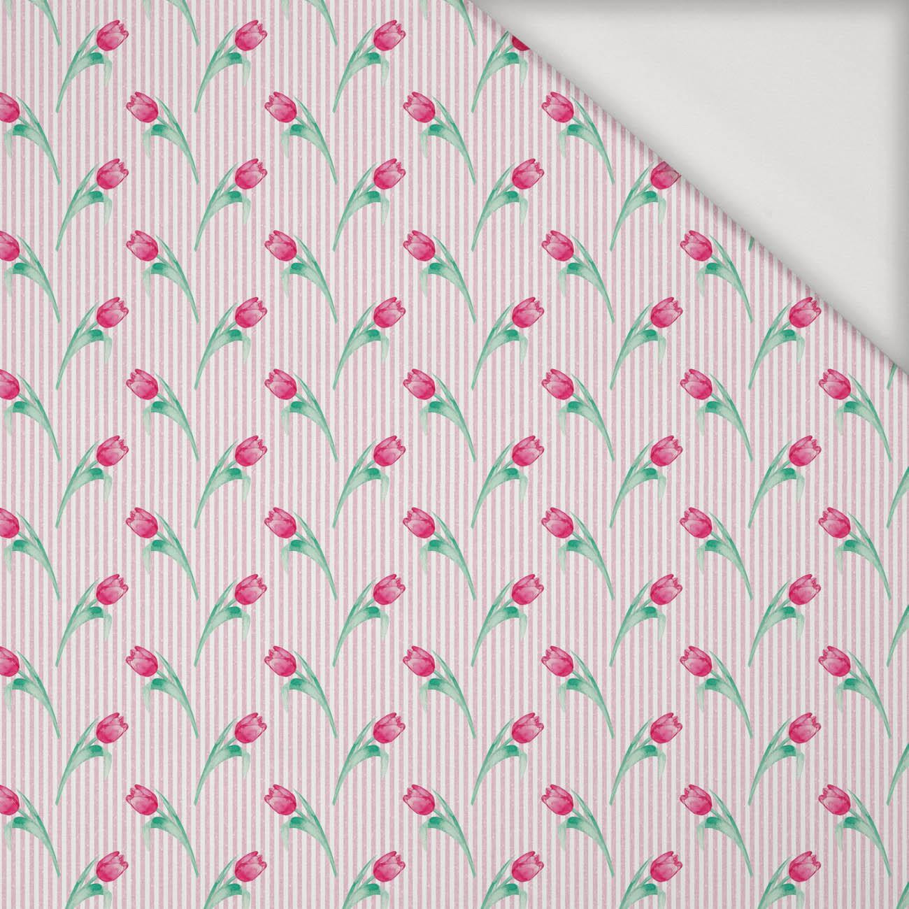 TULIPS / stripes - Viscose jersey
