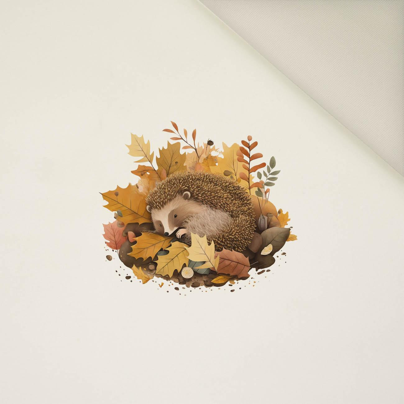 SLEEPING HEDGEHOG - panel (40cm x 40cm) Upholstery velour