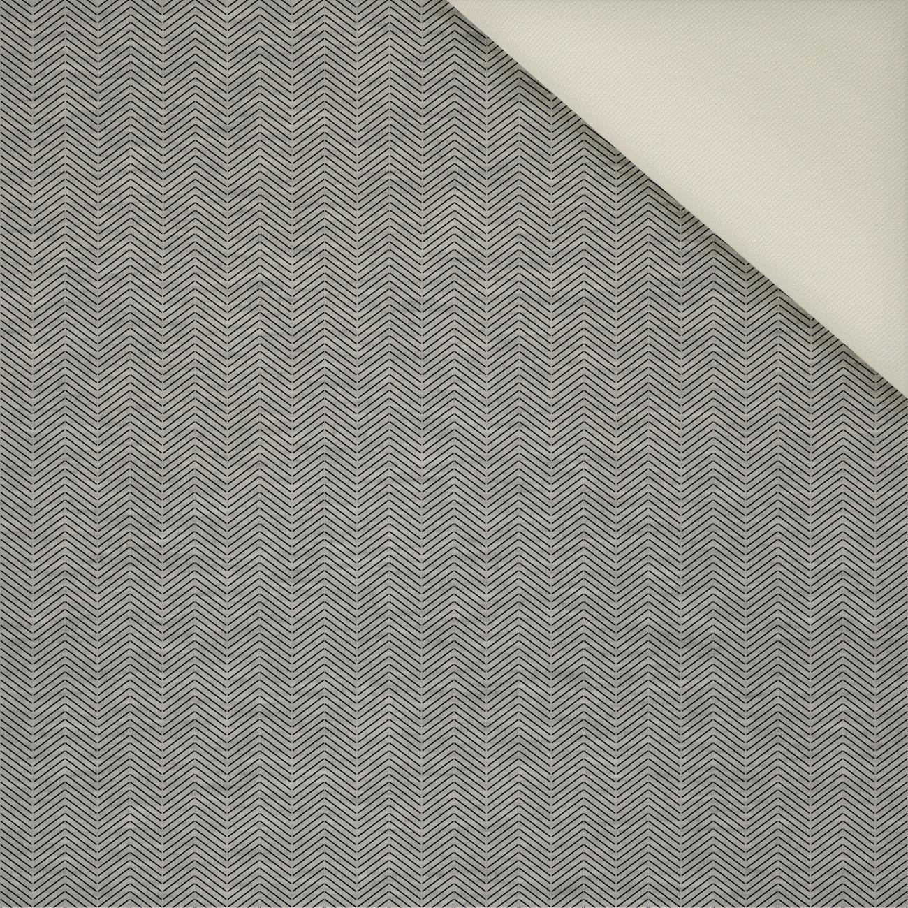HERRINGBONE / NIGHT CALL / grey- Upholstery velour 